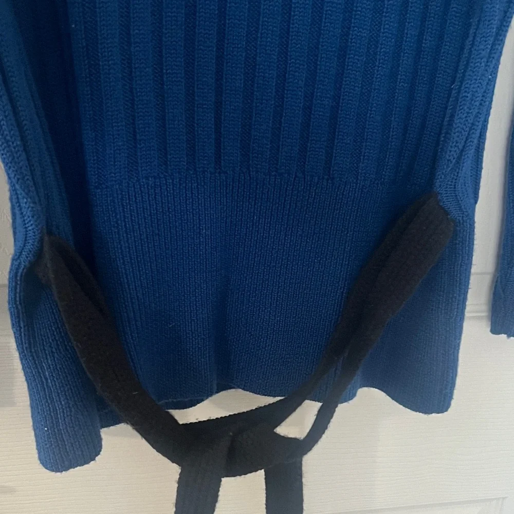 Burberry Royal Blue Ribbed Button-Front Cardigan - Picture 8 of 11